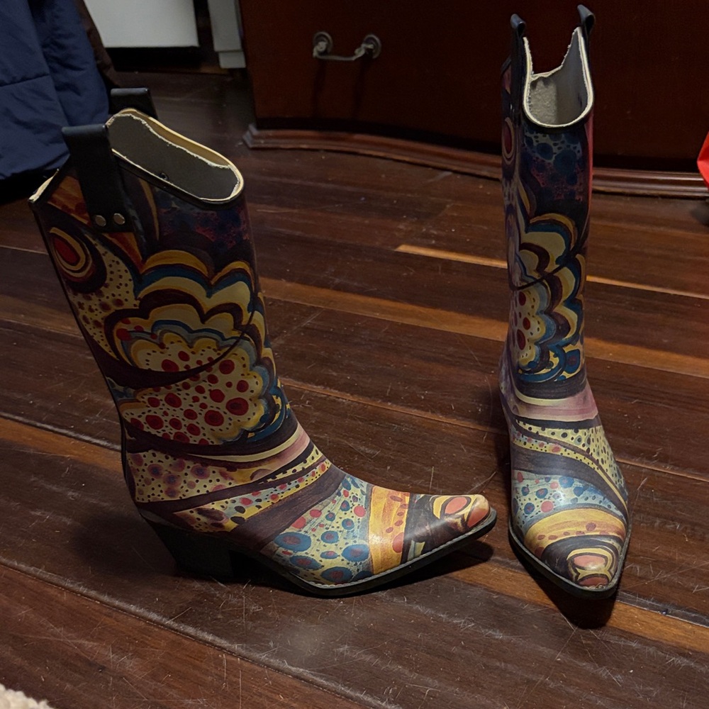 Wrangler Artistic Multicolor Heeled Rain Boots